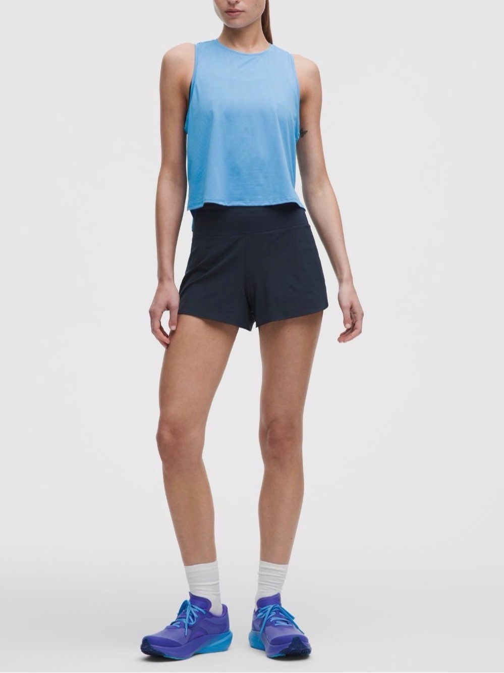 Lululemon Speed Up High Rise Lined Short 4” in Navy - Picture 4 of 8